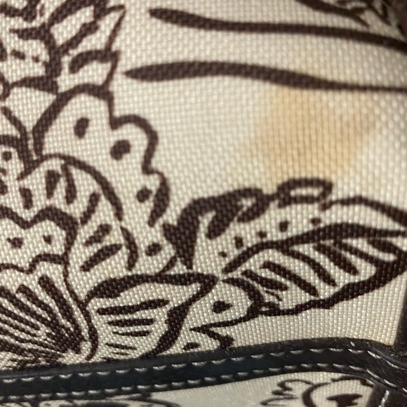 Estée Lauder tote, with brown flower design - Picture 6 of 6